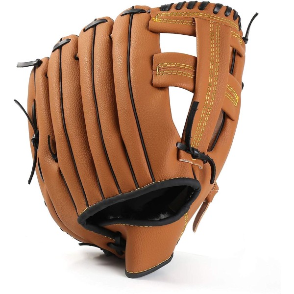 Outfieldhandskar Baseballhandskar Softbollhandskar – Vuxen- och ungdomsstorlekar – 12,5 tum storlek Vantar, Brun brown 12.5寸