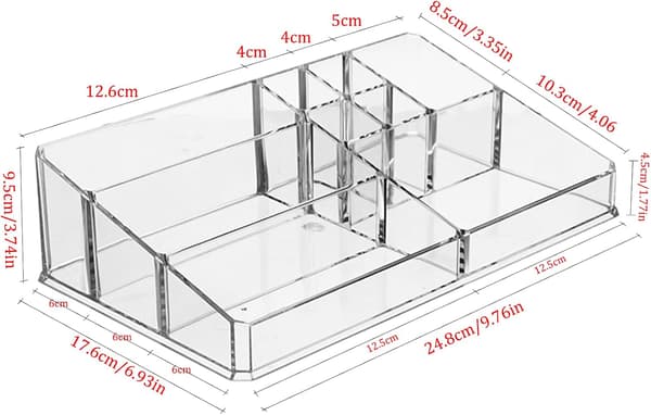 Makeup Organizer, Skuffe Organizer, Badeværelse Organizer Opbevaring, Klar Skuffe Organizer til Badeværelser