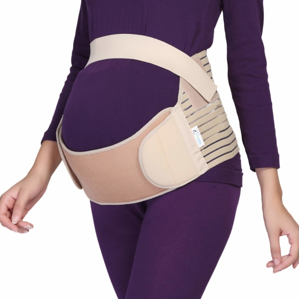 Sommar prenatal tunn sektion andningsbar midjestöd midjeband (hudfärg, XL) Skin color xl