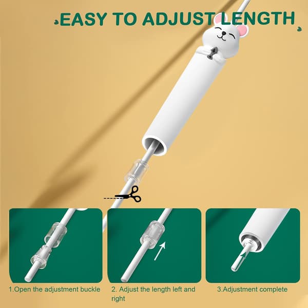 Barn Hopprep Hopprep Justerbart Hopprep och Trasselfritt, PVC Hopprep (Vit) White