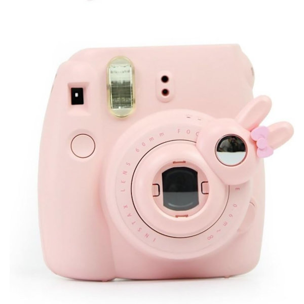 Kanin Design Instant Camera Självporträtt Spegel för Fujifilm Instax Mini 7/8 (Rosa)