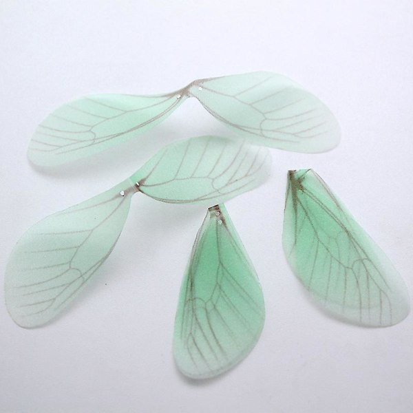 50 delar DIY Butterfly Wings Handgjorda Butterfly Wings Dekoration Craft (grön) Green