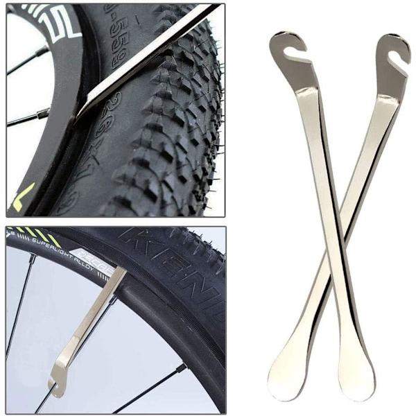 8-pack cykel däck spak däck sked järn byte verktyg för reparation cykel slang