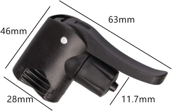 Dubbelsidig cykelpumpkonvertermunstycke Däckluftpumpventil adapter 2 st