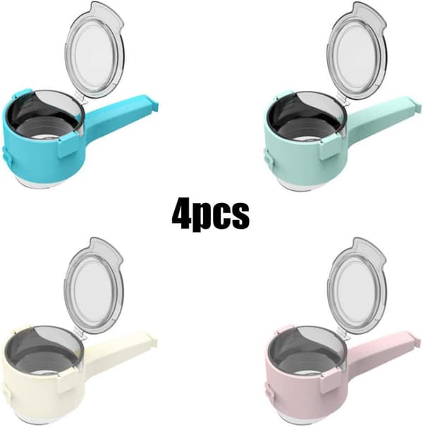 4 stk. madposeforseglingsclips Snackposeforseglingsværktøj Madkonserveringsforseglingsclips