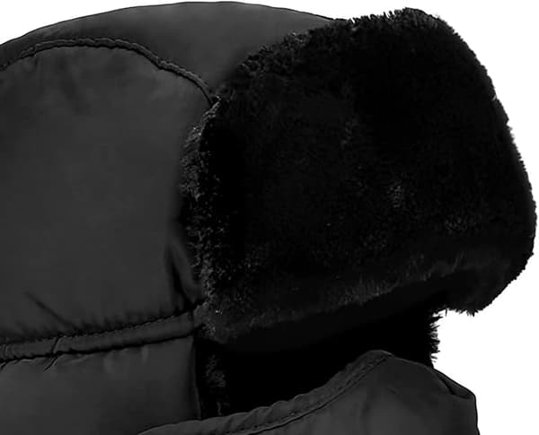 Mænd og kvinders fælles vinter med øreklap kunstpels piloter skihuer (grå)