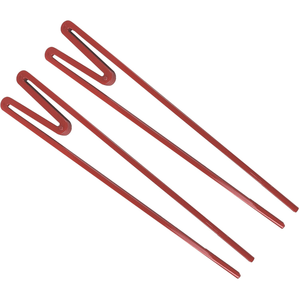 Återanvändbara träningsätpinnar i plast anslutna för vuxna och barn, röd, 2 par Red