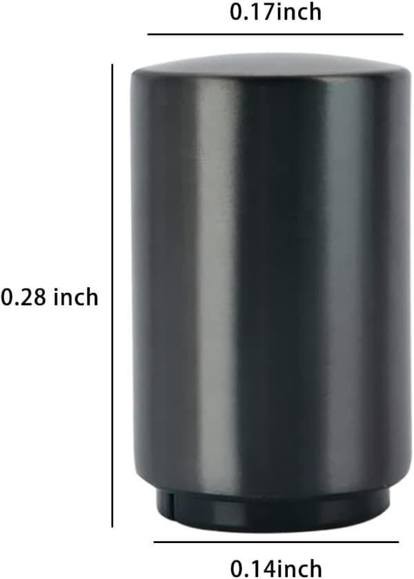 2-pak ølflaskeåbner, magnetisk flaskeåbner, push-down flaskeåbner Black
