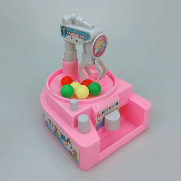 Catcher Claw Machine Toy Crane Catch Toy Mini Grabber Arcade Game Ball Machine No Battery Required