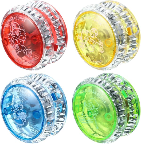 LED-lys Børn Plast Responsive Bold til Begyndere (Farve Tilfældig) - 4 Stykker