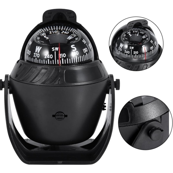 Hög precision LED-ljus elektronisk navigationscampingkompass GPS-navigering