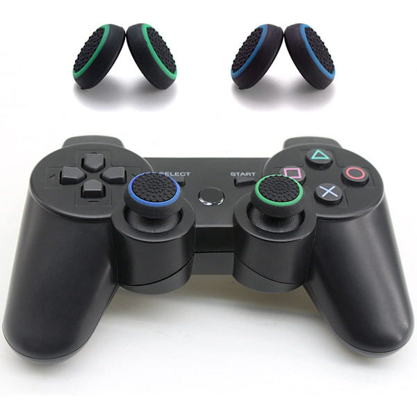 Fjärrkontroll bilkontroll joystick grepp silikon skyddande lock 4 par (B)