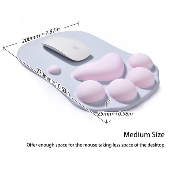 Ergonomisk musematte, Kawaii katt musematte, silikongel musematte, sklisikker base color 3