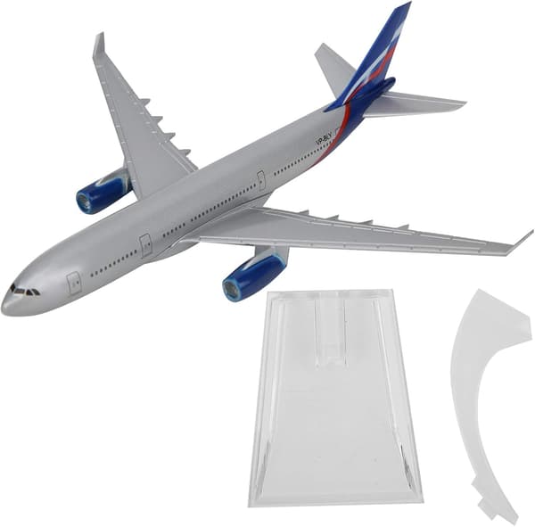 Flymodell, 16 cm legeringsflymodeller + base + brakett støpt fly for hjemmekontordekorasjon