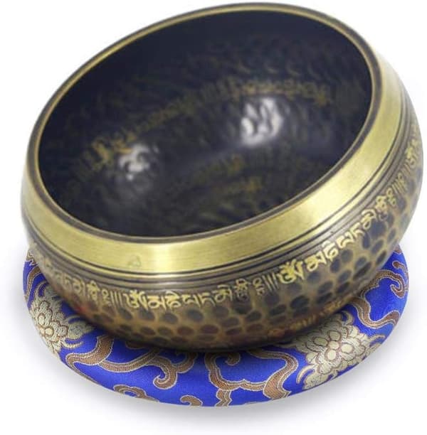 16 cm silkedamask rund pute 7-10\" diameter musikkskål silkevasker (rød) red