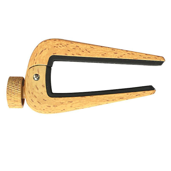 Gitarrstämnings capo FC‑09 Galvaniserad och oxiderad capo (ljus trästruktur) color 2