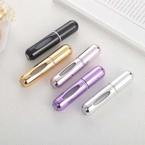 Bærbar Mini Genopfyldelig Parfume Atomizer Flaske Atomizer Rejsestørrelse Sprayflasker Tilbehør 5 sæt à 5 ml