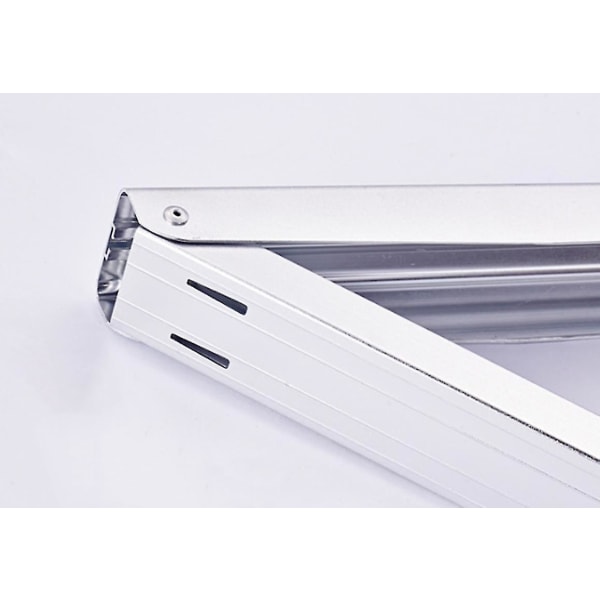 Fällbar Teleskopisk Torkställning Aluminiumlegering Väggmonterad Torkställning (Silver) Silver
