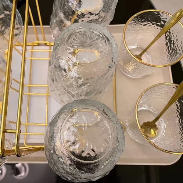 4 stk. rektangulære plastbakker til te og hurtig servering (4 farver)