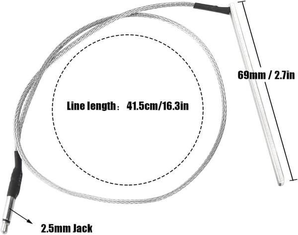 1 stk. Piezo Guitar Pickup med 2,5 mm Jack til Akustisk Guitar