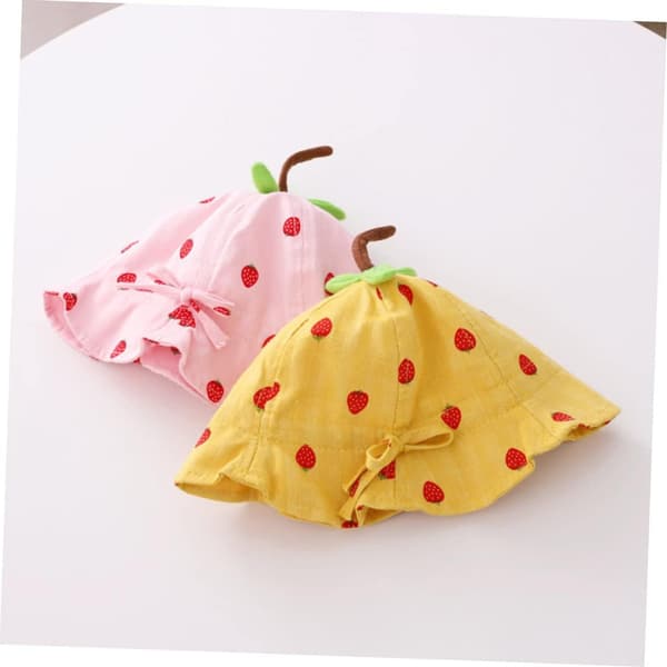 Solhatter for barn solbeskyttelse sammenleggbar lekehatt fiskehatt barn rosa sammenleggbar