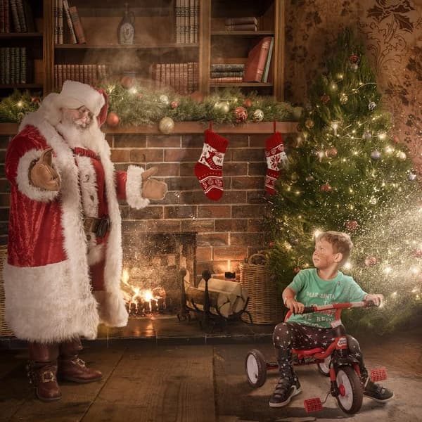 3 stycken ullstrumpor julstrumpa, 9 tum godis julstrumpa