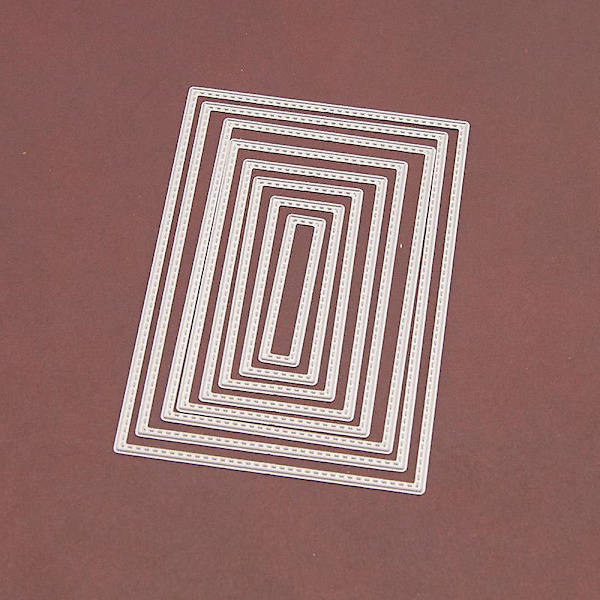 8-delad metallskärmaskin stencil präglings stencil DIY gör scrapbooking album