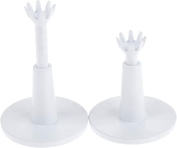 2 st justerbara vita plastgolftee Golftee justerbar höjd Tee Range 53mm-73mm
