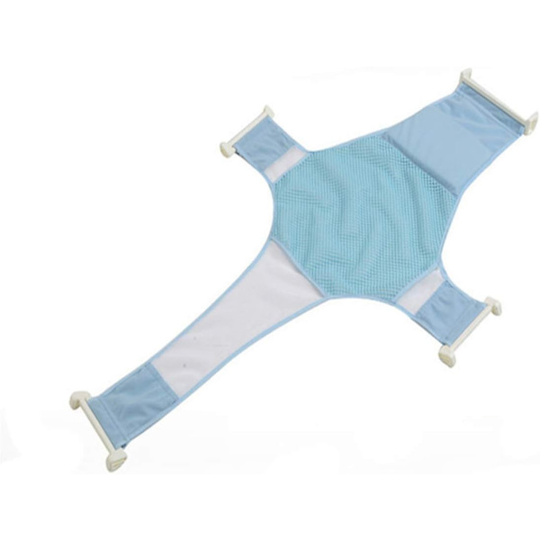 Babyduschstöd mesh halkfri justerbar sele för 0-8 månader baby shower
