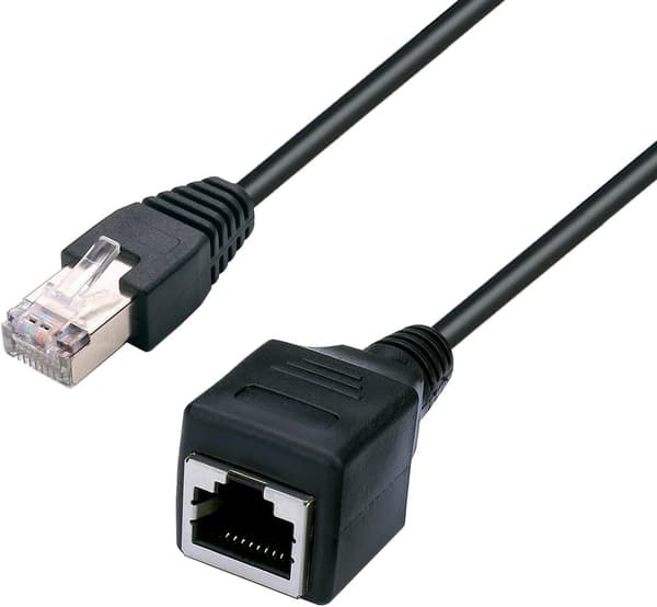 Ethernet forlængerkabel Netværkskabel RJ45 forlængerkabel 2FT/60CM 2 stk. 60cm