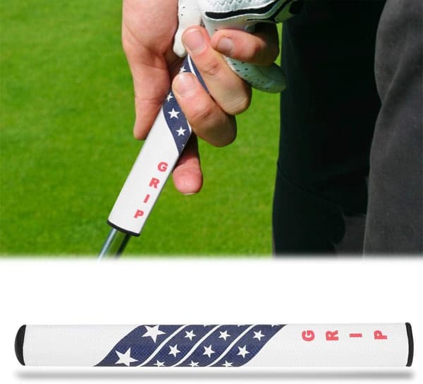 Golfgreb skridsikkert golfkølleputtergreb til golfpolstring, super stabilt, behageligt greb (hvid) White
