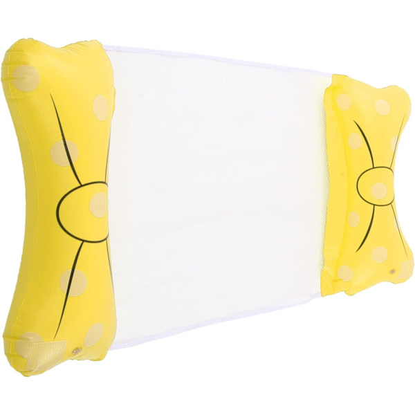 Bärbar uppblåsbar flytande stol PVC uppblåsbar flytande säng (gul) Yellow