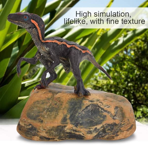 Barnas Mini Simulering Dinosaur Dukke Modell Leketøy Gave (Brun) Brown