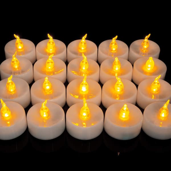 LED telys, 24 flammeløse telys, til bryllup, fest, bord