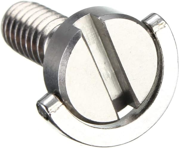 2 stk. D-ring med D-skaft i rustfrit stål, 1/4\" monteringsskrueadapter