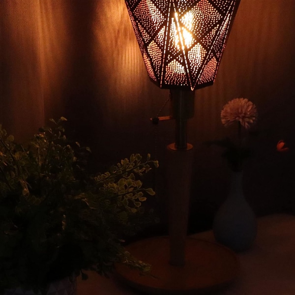 Hexagonal järn lampskärm Modern skandinavisk stil skärm Vintage dekoration Cover（stil 2） color 3
