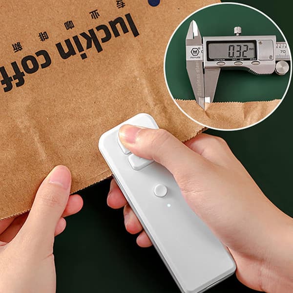 Husholdnings Mini Snack Plastpose Forseglingsartefakt (Grå) 1 Stykke grey