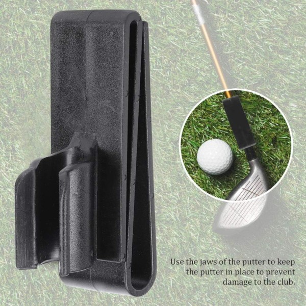 2st svart golfväska Clip on Putter Hållare, Golf Putter Clip Sport Club Bag