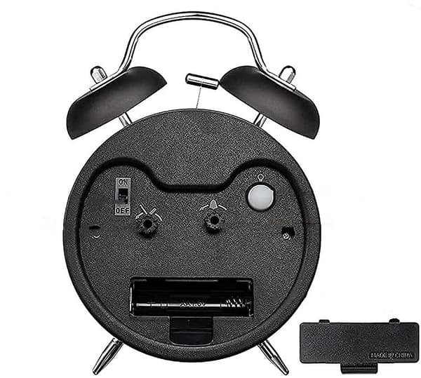 Analog väckarklocka Dubbelklocka Hög väckarklocka för tunga sovare