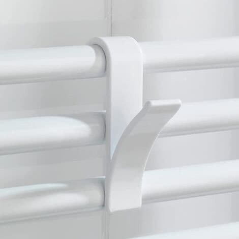Radiator krok, handduks torkning radiator krok, vit plast, 2 set