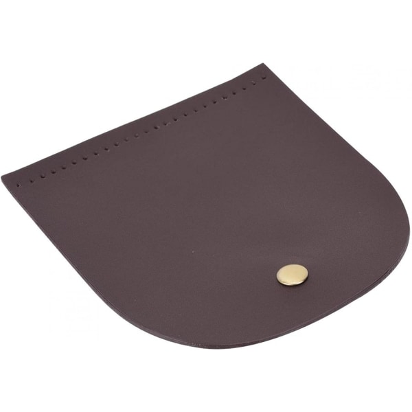 Läder DIY sömnadstillbehör, väska flip cover split läder magnetlås (kaffe) Coffee