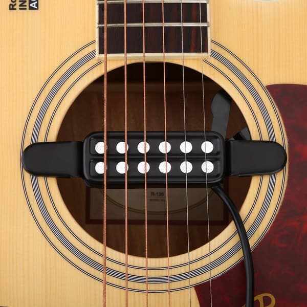 12-håls magnetisk pickup-omvandlare för akustisk gitarr, musikinstrumenttillbehör