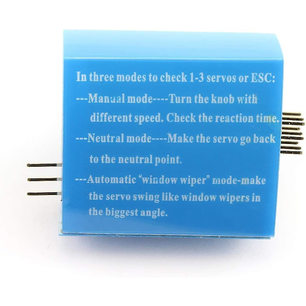 1-pack RC Servo Tester 3CH ECS Konsekvens Hastighetsregulator Strömkanaler