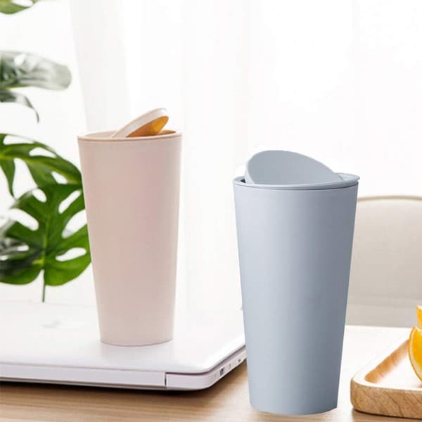 Bil skrivebord oppbevaringstrommel plast riste lokk (rosa, blå) 2 stk