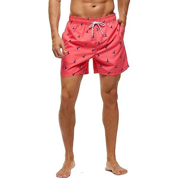 Badbyxor för män Snabbtorkande shorts med fickor (2XL) 2xl