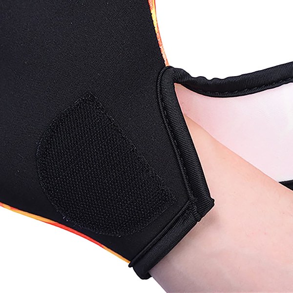 Nylon simhandskar för simning, simning med simhud, handskar med simhud, vattenträning, handskar med simhud, medium Orange m