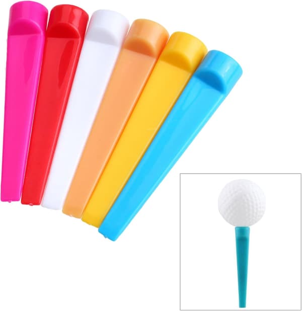Golf Tee, Plastik 2-3/4\" 100 Stykker 70mm Flad Tee Golf Træningstilbehør