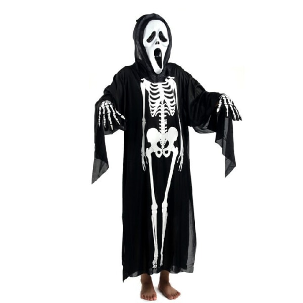 Halloween-kostym Vuxen Zombie Skräck Död Spöke Kläder Vampyr Skelett Läskiga Kläder Kappa