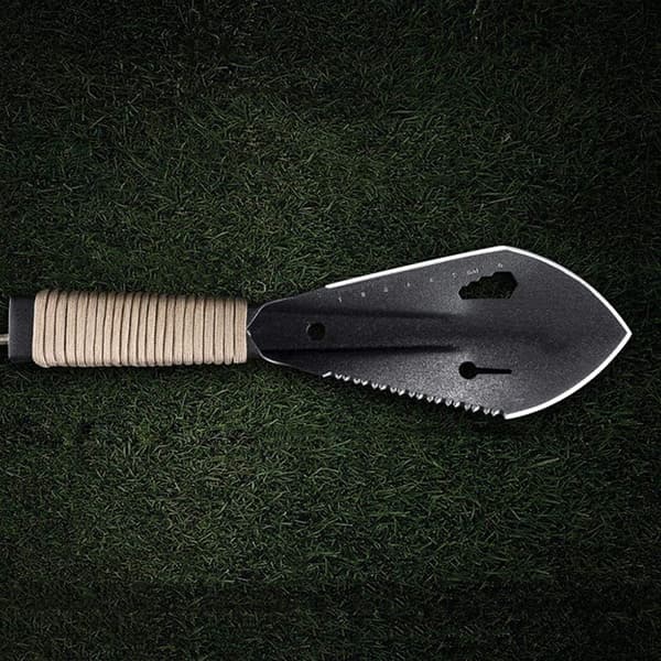 Camping Multifunksjonell Hånd Vandrespade Utendørs Liten Spade - Svart black