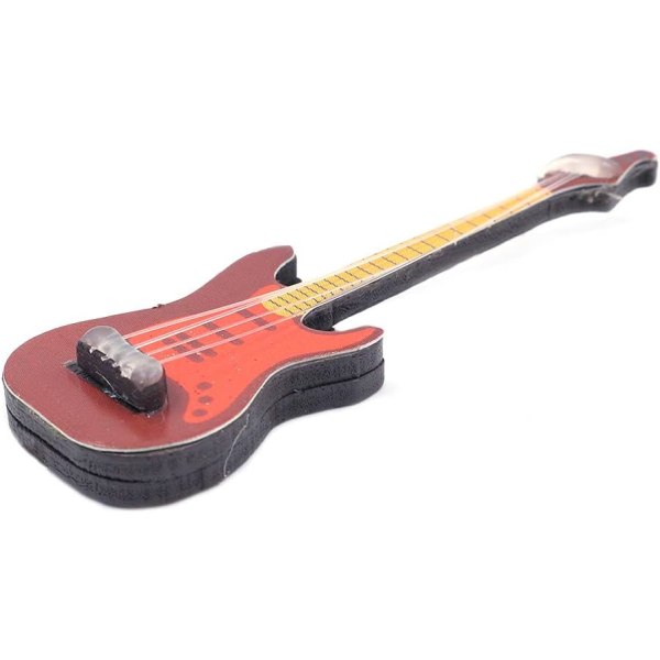 5 st Hantverk 1:12 musikinstrument elektrisk gitarr för dockskåpsmöbler Mini miniatyr